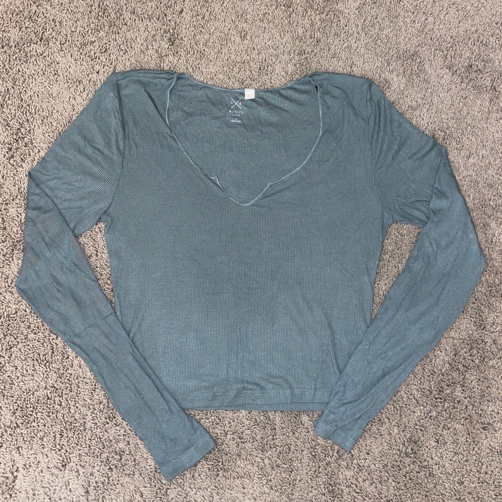 Ribbed Long Sleeve crop top